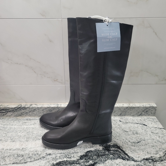 Antonio Melani Kovvaa Logo Embossed Emblem Tall Riding Boots - Picture 6 of 13